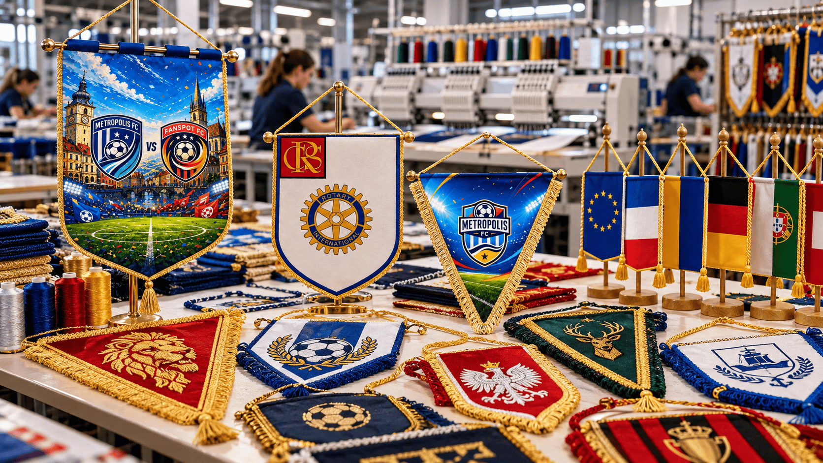 Fanioane personalizate cu finisaje premium